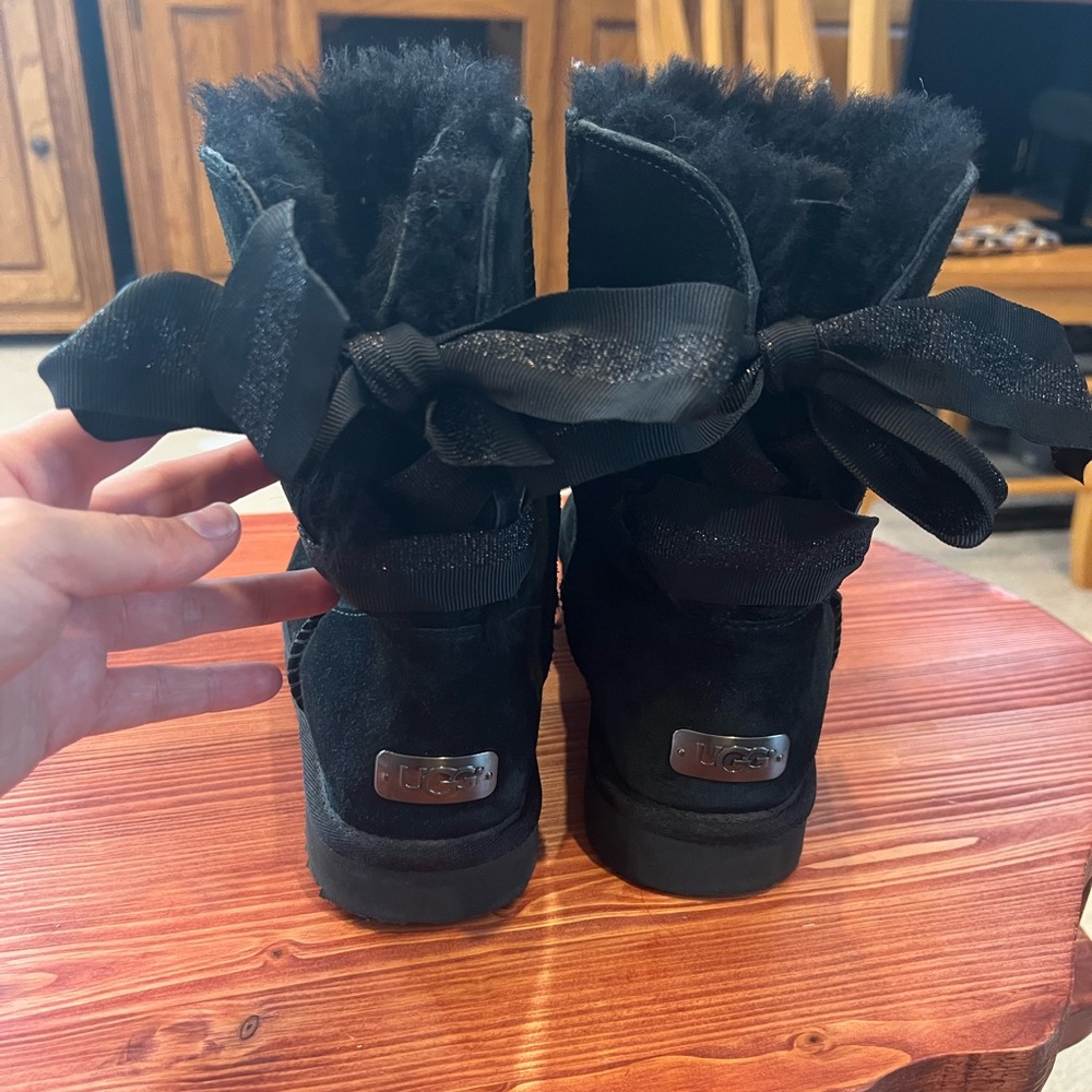 Black Tie UGG boots